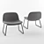 Calligaris College Lounge Chair 3D model small image 5