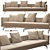 Modern Dock Sofa: High-Quality, Detailed Design 3D model small image 1