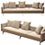 Modern Dock Sofa: High-Quality, Detailed Design 3D model small image 2