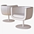 Modern Luxury Armchair: Tulip Sixty 3D model small image 4