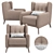 Aneto Gala Armchair - Stylish and Comfortable 3D model small image 1
