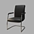 Italian Office Chair Odeon 3D model small image 1