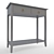 Elegant Jasmine Gray Console Table 3D model small image 1