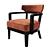 Elegant Zoe Armchair 3D model small image 1