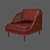 Modern Unwrap Chair: 3ds Max 2015 & Corona Renderer 3D model small image 3