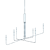 Crate & Barrel Clive 6-Arm Chandelier: Elegant Lighting Marvel 3D model small image 3