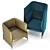 Arflex Algon Chair 3D model small image 3