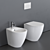 Bull 500 | Ceramic WC & Bidet 3D model small image 1