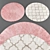 Frosty Elegance Rugs Collection 3D model small image 1
