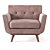 Retro Relaxation: Johnston Club Chair 3D model small image 1