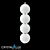 Desi SP4 Chrome/White Pendant 3D model small image 1