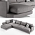 Lux Max Corner Sofa 3D model small image 2