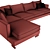 Lux Max Corner Sofa 3D model small image 5