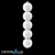 Crystal Lux DESI SP5 Chrome/White Pendant Light 3D model small image 1