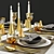 Elegant Tableware Set 012 3D model small image 2