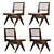 Vintage V Type Chair: Timeless Elegance 3D model small image 2