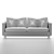 Modern Leather Sofa 3D model small image 4