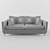 Modern Leather Sofa 3D model small image 8