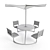 Lounge & Mingle Picnic Table 3D model small image 2