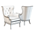 Elegant Maya Wing Armchair 3D model small image 2