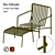 Stylish Hay Palissade Lounge Chair Set 3D model small image 1