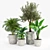 Versatile Villa Planter Set 3D model small image 2