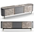 Elegant Andromeda Sideboard: Gray Oak with Ecomarmo 3D model small image 1