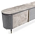 Elegant Andromeda Sideboard: Gray Oak with Ecomarmo 3D model small image 2
