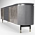Elegant Andromeda Sideboard: Gray Oak with Ecomarmo 3D model small image 3