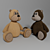 Playful Plush Teddy Bear 3D model small image 2