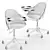 Cila Study Chair: Comfort and Style 3D model small image 2