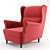 Strandmon Ikea Armchair: Stylish and Comfortable 3D model small image 1