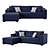 Piedmont Luxe Sofa 3D model small image 1