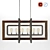 Modern Cube Chandelier 3D model small image 2