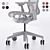 Ergonomic Low-Back Cosm Chair 3D model small image 3