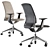 Elegant Leather Office Chair 3D model small image 1