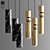 Marble Fulcrum Chandelier: Exquisite Light Fixture 3D model small image 1