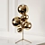 Golden Glow: Mirror Ball Chandelier 3D model small image 1