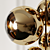 Golden Glow: Mirror Ball Chandelier 3D model small image 3