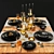 Elegant Tableware Set 015 3D model small image 1