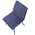 Velvet Grey Dublin Chair 3D model small image 15