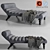 Contemporary Chaise Lounge with Detailed Design 3D model small image 1