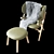 Adamastor Leather Lounge Chair 3D model small image 3