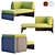 Coalesse Lagunitas Corner Sofa 3D model small image 2