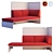 Coalesse Lagunitas Corner Sofa 3D model small image 3