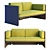 Title: Lagunitas Lounge System Two Seater Sofa 3D model small image 2