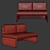 Title: Lagunitas Lounge System Two Seater Sofa 3D model small image 5