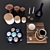 Elegant Kitchen Decor Kit 3D model small image 5