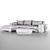 Stylish Landskrona Sofa: Comfort and Durability 3D model small image 2