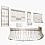 Versatile Balcony Fencing & Window Grilles 3D model small image 1